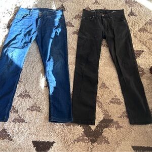 Mugsy Slim Fit 32x30 black & blue jeans
